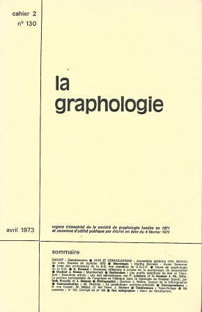 Image du vendeur pour La graphologie (Cahier 2 de 1973 numro 130) mis en vente par LES TEMPS MODERNES