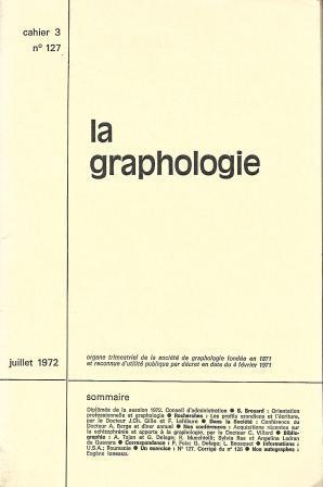Imagen del vendedor de La graphologie (Cahier 3 de 1972 numro 127) a la venta por LES TEMPS MODERNES