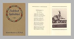 Seller image for Rosestock, Holderblet!" Schwbische Gedichte. Mit 12 Vollbildern nach Aufnahmen des Verfassers. for sale by Antiquariat Les-art