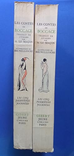 Contes (Le Décameron), 2 volumes illustrés par Brunelleschi