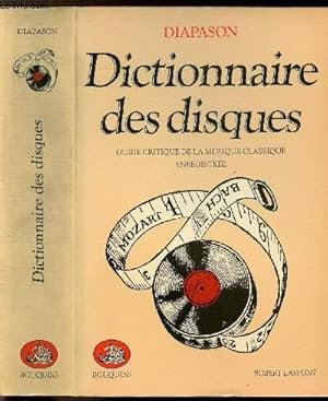Bild des Verkufers fr DICTIONNAIRE DES DISQUES - COLLECTION "BOUQUINS" zum Verkauf von Le-Livre