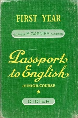 Seller image for PASSPORT TO ENGLISH, JUNIOR COURSE I for sale by Le-Livre