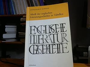 Seller image for Abri der englischen Literaturgeschichte in Tabellen, Mit berblick ber die englischen Stilepochen von W. Schmidt-Hidding for sale by BuchKaffee Vividus e.K.