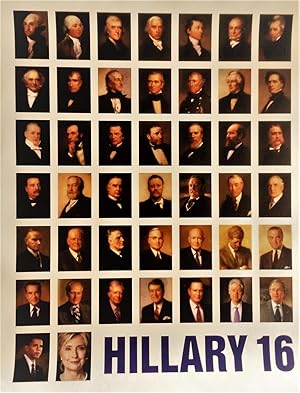 Bild des Verkufers fr Hillary 16, 2016 (Hillary Clinton) a poster by Jonathan Horowitz) zum Verkauf von DR Fine Arts