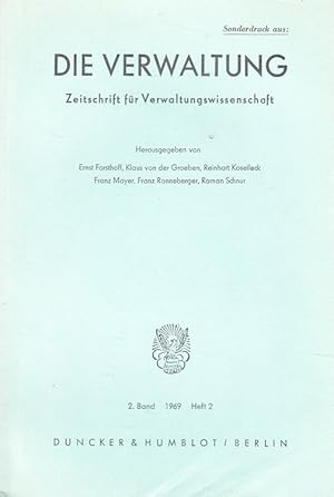 Bild des Verkufers fr Einfhrung elektronischer Datenverarbeitung in die Finanzverwaltung des Landes Rheinland-Pfalz - Sonderdruck aus: Die Verwaltung 2. Band 1969 Heft 2 - Zeitschrift fr Verwaltungsrecht und Verwaltungswissenschaften. zum Verkauf von Versandantiquariat Nussbaum