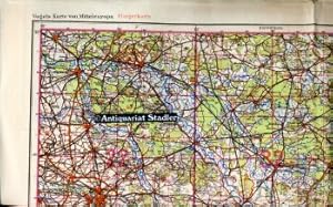 Vogels Karte von Mitteleuropa, Fliegerkarte: M 33 - NW Dresden. Stand vom 7.9.40. Mißweisung für ...