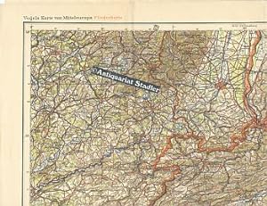 Vogels Karte von Mitteleuropa, Fliegerkarte: L 32 - NW Bern. Stand vom 28.2.41. Mißweisung für Mi...