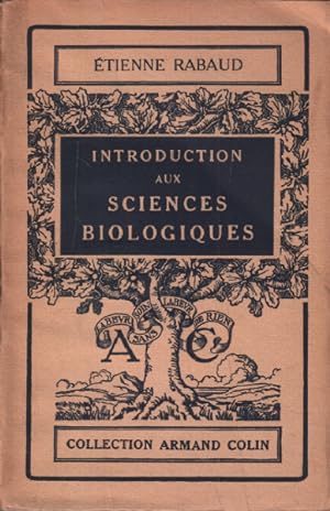 Introduction aux sciences biologiques