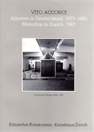 Bild des Verkufers fr Arbeiten in Deutschland, 1971-1981. Workshop in Zrich, 1981. Herausgegeben von Wulf Herzogenrath. zum Verkauf von Antiquariat Querido - Frank Hermann