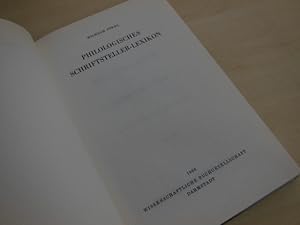 Bild des Verkufers fr Philologisches Schriftsteller-Lexikon. zum Verkauf von Antiquariat Hamecher