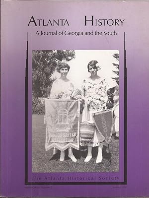 Seller image for Atlanta History: A Journal of Georgia and the South Summer 1990 for sale by Auldfarran Books, IOBA