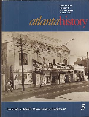 Seller image for Atlanta History: A Journal of Georgia and the South Summer 2000 for sale by Auldfarran Books, IOBA