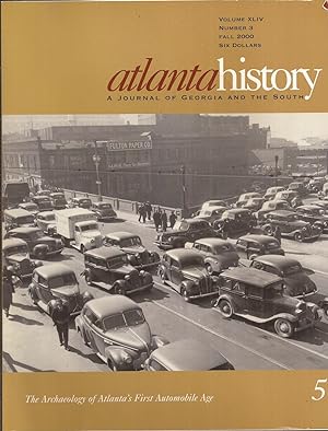 Seller image for Atlanta History: A Journal of Georgia and the South Fall 2000 for sale by Auldfarran Books, IOBA