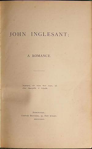 John Inglesant, A Romance