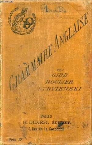 Bild des Verkufers fr GRAMMAIRE ANGLAISE zum Verkauf von Le-Livre