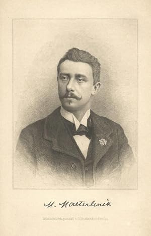 Maeterlinck, Maurice: Halbporträt. Radierung von Johann Lindner, München 1898, mit faksimilierter...