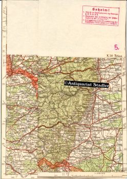 Übersichtskarte von Mitteleuropa. Blatt K 50 Trier.