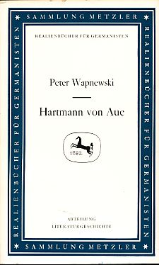 Bild des Verkufers fr Hartmann von Aue. Sammlung Metzler 17. Realien zur Literatur. zum Verkauf von Fundus-Online GbR Borkert Schwarz Zerfa