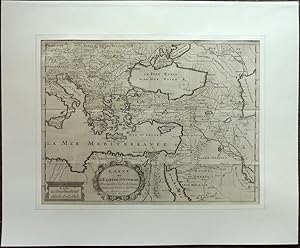 Carte de l'Empire Ottoman pour mettre a la fin de chaque volume de l'Histoire des Turcs. Kupferst...