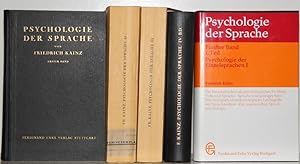 Psychologie der Sprache. 5 Bände (ohne Band 5/II).