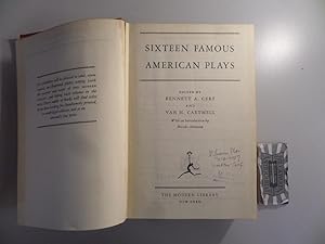 Seller image for Sixteen famous american plays. for sale by Druckwaren Antiquariat