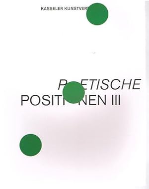 Imagen del vendedor de Poetische Positionen III. (Barry, Bonifer, Godard, Gut, Nevidal, Pawlik, Skuber, Stake): a la venta por Antiquariat Bernd Preler