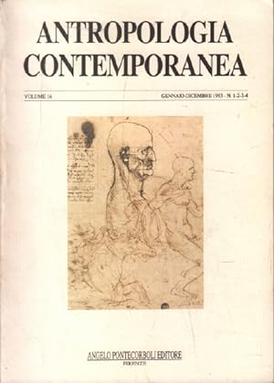 Seller image for Anthropologia contemporanea / volume 16 n 1-2-3-4 for sale by librairie philippe arnaiz