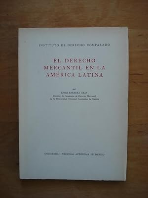 Imagen del vendedor de El Derecho Mercantil en la America Latina a la venta por Antiquariat Birgit Gerl