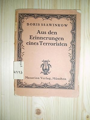 Aus den Erinnerungen eines Terroristen / Boris Sawinkow