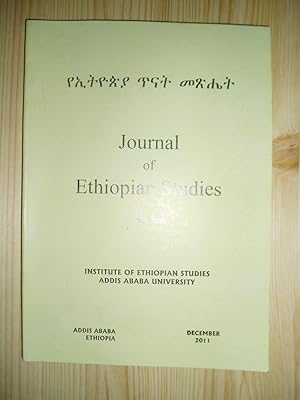 Seller image for Journal of Ethiopian Studies, Vol. XLIV : December 2011 for sale by Expatriate Bookshop of Denmark