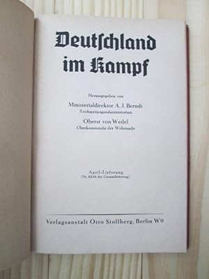 Image du vendeur pour Deutschland im Kampf : [1942] April-Lieferung (Nr. 63 / 64 der Gesamtlieferung) mis en vente par Expatriate Bookshop of Denmark