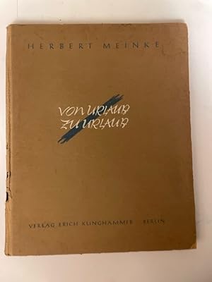 Imagen del vendedor de Von Urlaub zu Urlaub. Eine allt�gliche Geschichte. Text und Schriftgestaltung, Federzeichnungen, Aquarelle und Einband von Obschtz. Herbert Meinke a la venta por ABC Versand e.K.