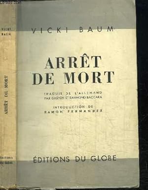 ARRET DE MORT by BAUM VICKI: bon Couverture souple (1945) | Le-Livre