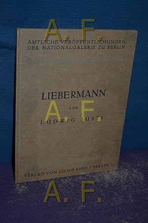 Bild des Verkufers fr Amtliche Verffentlichugen der National-Galerie / Max Liebermann, Bemerkungen zu den Gmlden Liebermanns in der National-Galerie zum Verkauf von Antiquarische Fundgrube e.U.