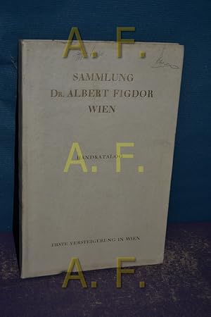 Seller image for Die Sammlung Dr. Albert Figdor, Wien. Erster Teil, kleine Ausgabe, Handkatalog Deutsche, niederlndische, franzsische Skulpturen. for sale by Antiquarische Fundgrube e.U.