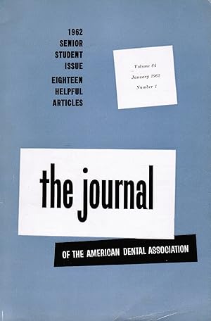 Imagen del vendedor de The Journal of the American Dental Association: Jan 1962 a la venta por Bookshop Baltimore