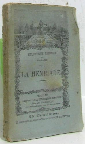 Image du vendeur pour La henriade mis en vente par crealivres