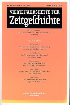 Vierteljahreshefte für Zeitgeschichte. 52. Jahrgang, 2. Heft, April 2004.