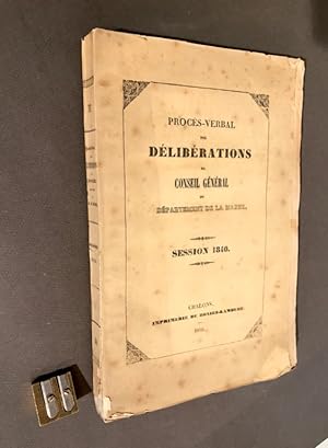 Procès-verbal des délibérations du Conseil Général du département de la Marne. Session de 1840.