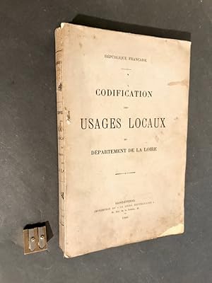 [Métiers]. Codification des usages locaux du département de la Loire.