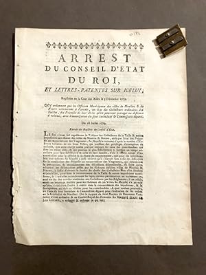 [Nevers] - [Impôts]. Arrest du Conseil d'Etat du Roi, et lettres-patentes sur icelui,. Qui ordonn...