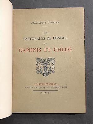 Les Pastorales de Longus ou Daphnis et Chloé. Traduction de messire Jacques Amyot.