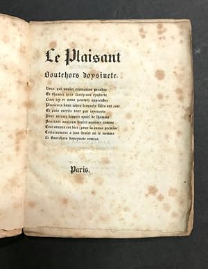 Le Plaisant Boutehors doysiute [pour d'Oysiveté]. Vous qui voulez recreation prendre / Et chasser...