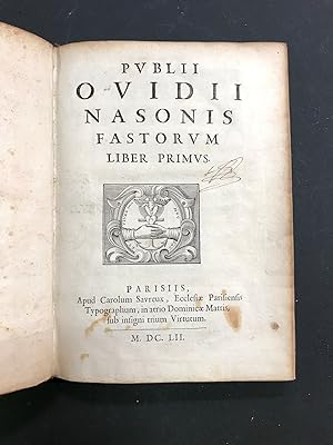 Fastorum liber primus [secundus, tertius, quartus, quintus et sextus].