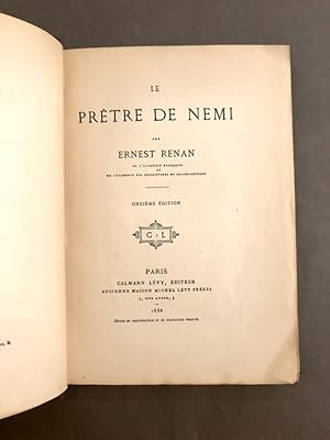 Le Prêtre de Nemi. Onzième édition.
