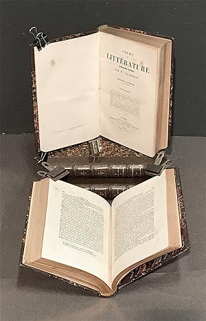 Cours de Littérature Française. Tableau de la littérature au XVIII° siècle. Nouvelle édition.