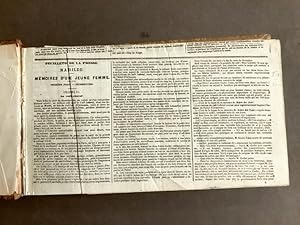 [Éditions pré-originales]. Recueil factice de coupures de presse : pièces littéraires parues en f...