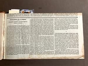 [Éditions pré-originales]. Recueil de pièces littéraires parues en feuilleton dans le quotidien L...