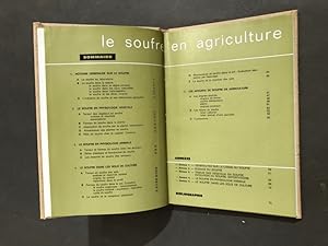 Le soufre en agriculture.