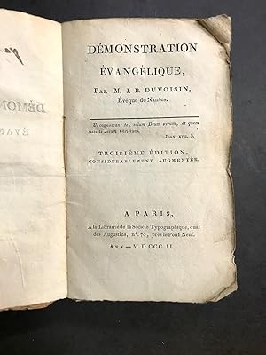 Démonstration évangélique. Troisième édition, considérablement augmentée.